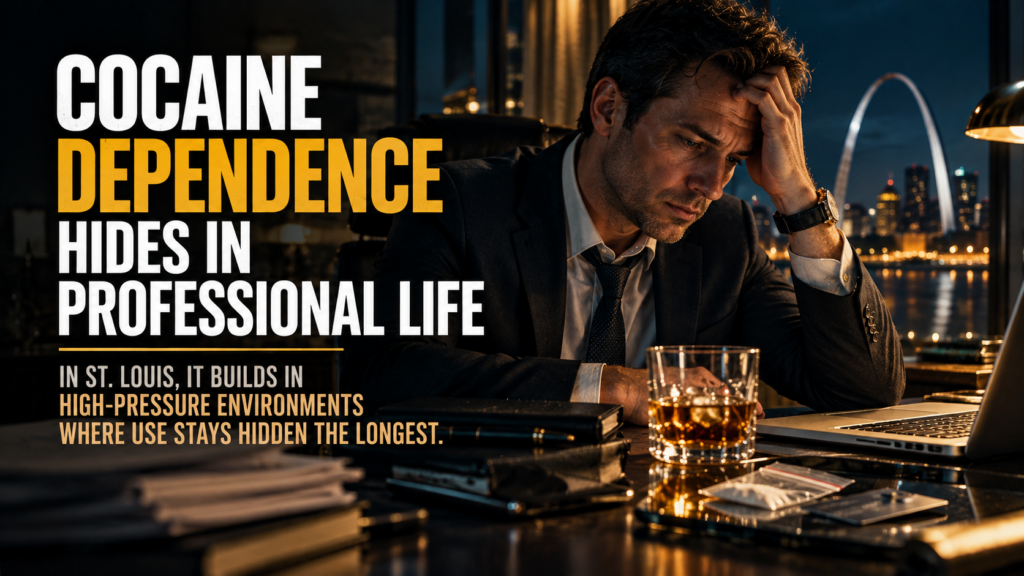 Cocaine Dependence in St. Louis Builds in Professional Environments Where Use Stays Hidden the Longest