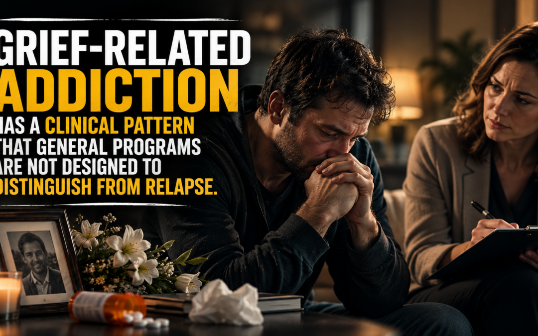 Grief-Related Addiction Has a Clinical Pattern That General Programs Are Not Designed to Distinguish From Relapse